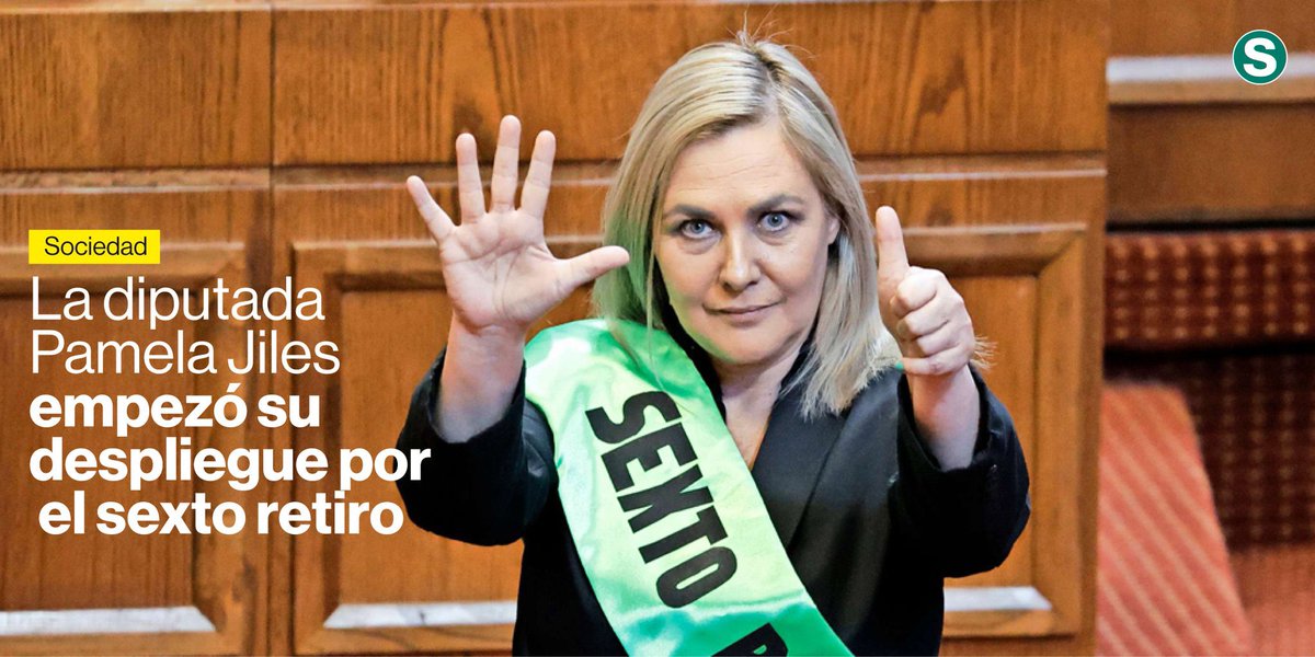 PamJiles's tweet photo. Usa el hashtag #SextoRetiro y escribe a tus parlamentarios si quieres salvar tus ahorros previsionales.

Es la única forma de que no te los roben. 

El gobierno trata de impedir el #SextoRetiro para quitarte tu plata.

Como ya dijeron, “tu platita ya no será tuya” https://t.co/31YlQ5lpjs