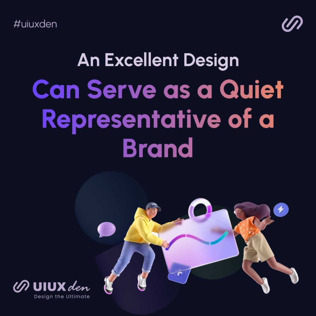 UiUxDen's tweet photo. When executed correctly, a brand's design can leave a lasting impression on their users.

Follow 👉 @UiUxDen  for more! 

 #Webdesign  #uxdesign #userexperience #uidesign   #design #BRAND #branding  #Graphic #GraphicDesign #designers #uiuxden https://t.co/c4H7UwRK1d