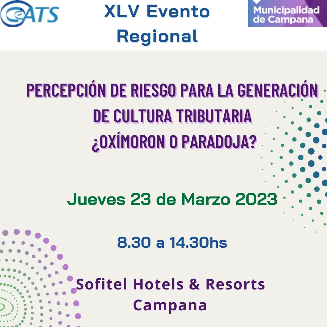 CeATS_ARGENTINA's tweet photo. 📣Falta una semana para el XLV Evento Regional #CeATS junto al #MunicipioDeCampana !!
👉 Deslizá para ver las y los expositores que estarán presentes en el Evento!
🗓 Jueves 23 de Marzo
📍 Sofitel Hotels & Resorts, Campana https://t.co/i4pQr0vZbV