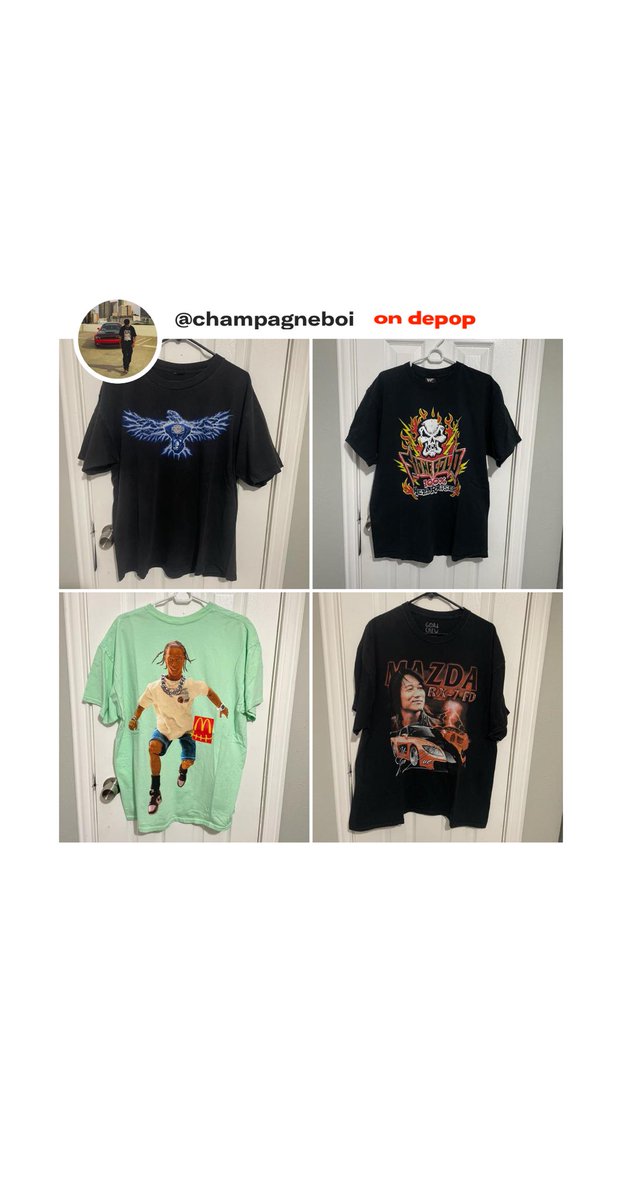 If you’re interested please check out my Depop, I listed some of my collection vintage and modern street wear tees, link below and bio. #depop #vintagewear #depopvintage #streetwear 
depop.app.link/V9sbgCTsdyb