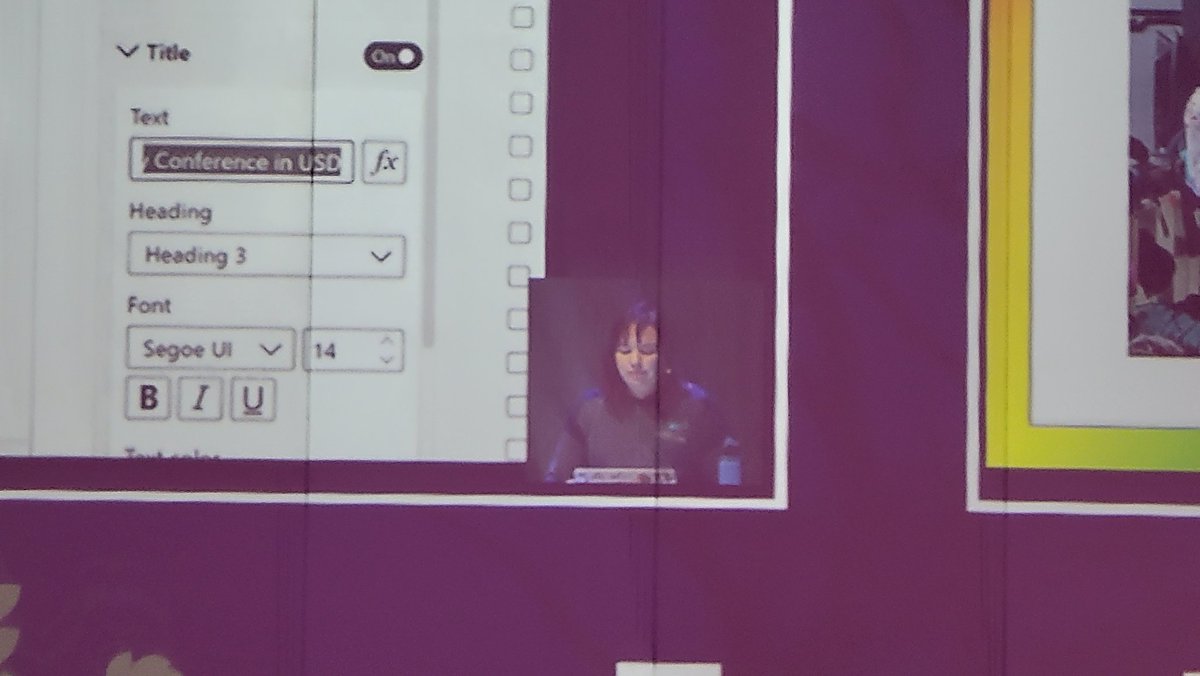 IndexesAreMagic's tweet photo. Hey, I can watch @MMarie speaking from the @DCACco booth. So cool that #sqlbits plays sessions on the exhibit hall wall. https://t.co/jwUWKF8h7o