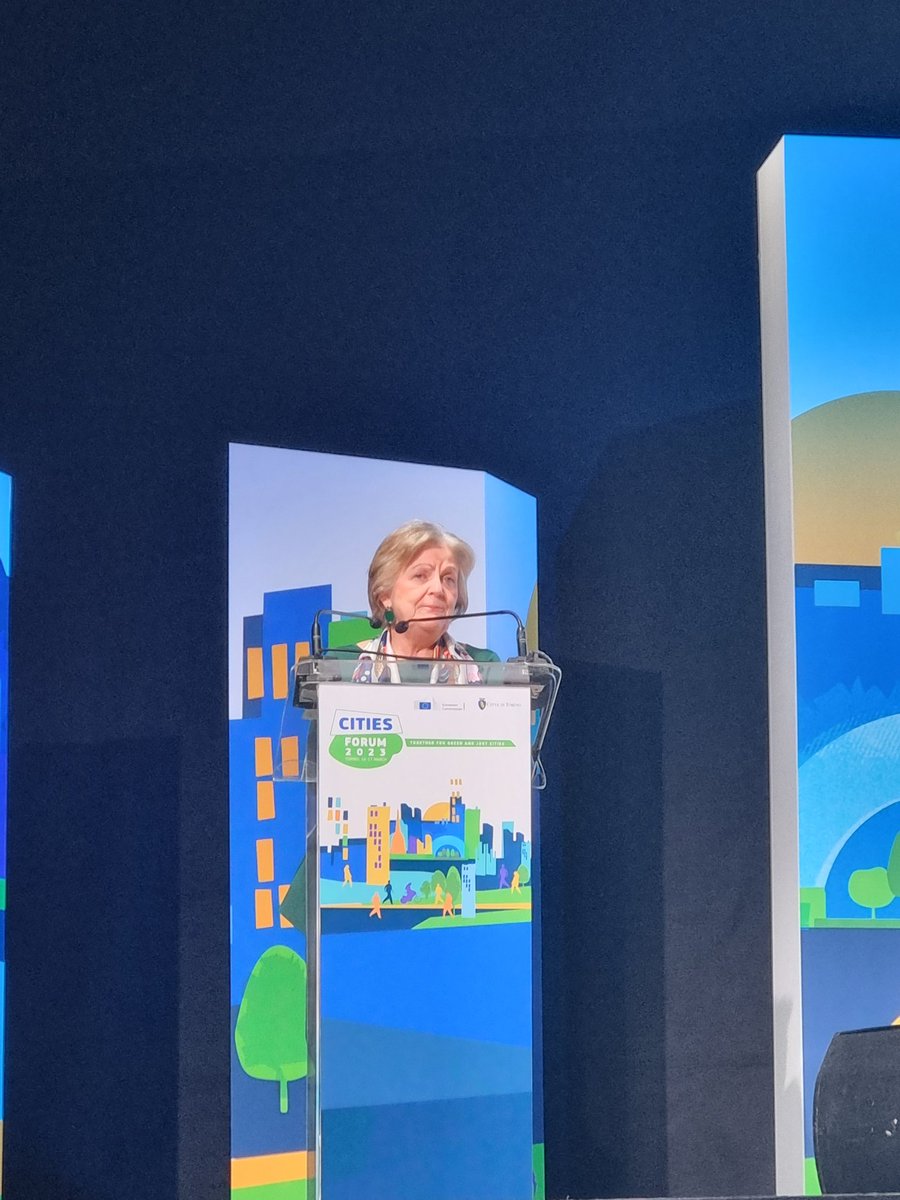 Such an inspiration! Commissioner Elisa Ferreira opening the Cities Forum 2023 🫶 thank you for this empowering speech! @EUinmyRegion @ElisaFerreiraEC #CohesionPolicy
#GreenTransition
#DigitalTransition
#CohesionOpenData
#EURegions
#EUCities
#EUCitizens
#EUGreenDeal