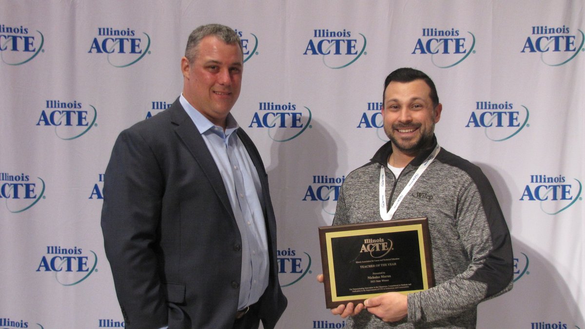Congratulations to Nick Moran, WILCO Area Career Center, IACTE Teacher of the Year.