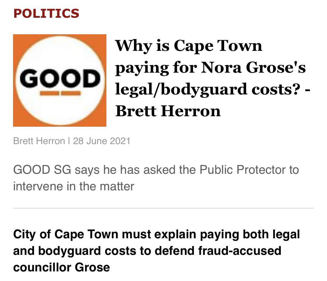 Sentletse's tweet photo. A white DA councillor Nora Grose was arrested and charged with fraud and corruption. She was re-elected as councillor in 2021 and appointed to serve in an oversight committee while out of bail. The City o Cape Town pays for her bodyguards and legal fees.

Malusi Booi is black! https://t.co/6ArgBeWee5