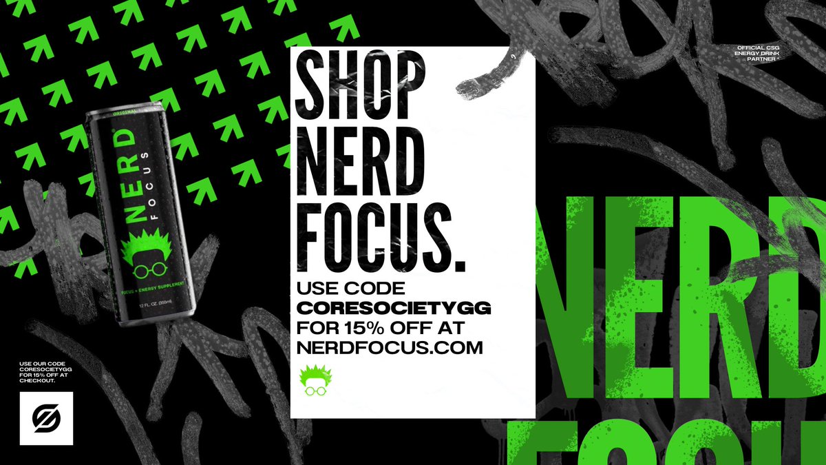 Step up your focus 🧘‍♂️ Get 15% off your order at nerdfocus.com using code CORESOCIETYGG! ⚡️