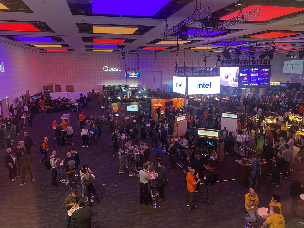 SQLBits's tweet image. Just look at those crowds this lunchtime! We hope everyone is having a lovely Day 3 of #SQLBits!🧡

Don’t forget to snap a #SQLselfie too!🤳 And clearly @bobwardms book signing was a good one!📕 #SQLServer2022 @AzureSQL