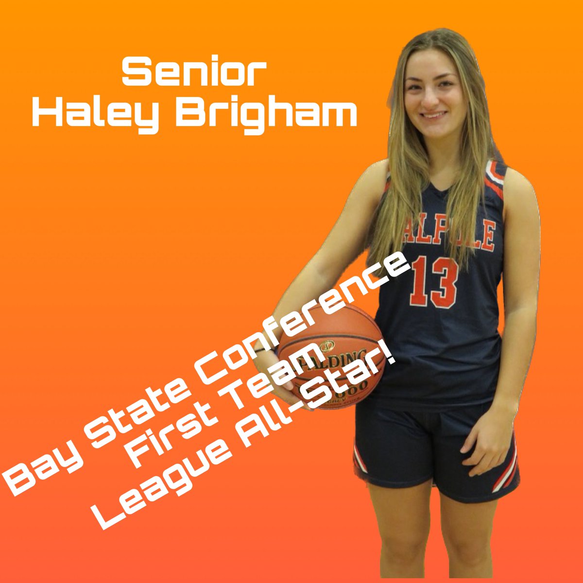 WalpoleGBBALL's tweet photo. Second straight first team honor for Haley!  Fantastic 4 year Career! https://t.co/xBZEZRuUSD