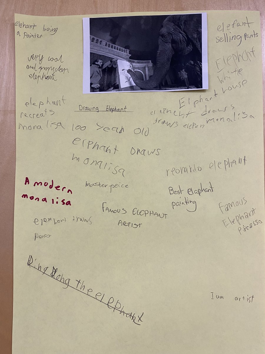 BPSHawks6's tweet photo. Headlines: What headline would you create for this picture? "Best Hotdog Ever", "New Wedding Trend", "Famous Elephant Artist" #BPSHawks6 #BPSHawks #BPSLearn #WeAreCBE https://t.co/cuZEeO2fVS