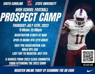 COME CAMP WITH THE BULLDOGS 🔴🐶🔵
REGISTRATION IS NOW OPEN

THURSDAY JULY 13th @ 9AM
OLIVER C DAWSON STADIUM
 COST: $40 
REGISTRATION CLOSES JULY 6th  
WALK-UPS ARE WELCOME AT $50

#SoHard
#FearTheBite
#Welcome2DaBurg

forms.gle/AngaGjWtaBhpE1…