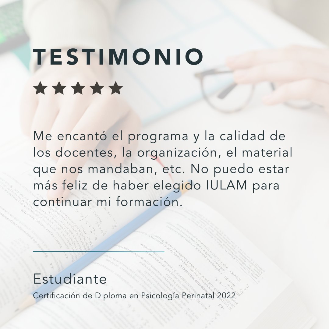 iulamlatam's tweet photo. ✍️Compartimos la experiencia de nuestras estudiantes con Iulam, las mismas son recabadas mediante testimonios escritos en la encuesta de evaluación anónima de la formación. Certificación en Lactancia Materna 2022.

 #Testimonio #testimonio #experienciaiulam https://t.co/KRl68VNipZ