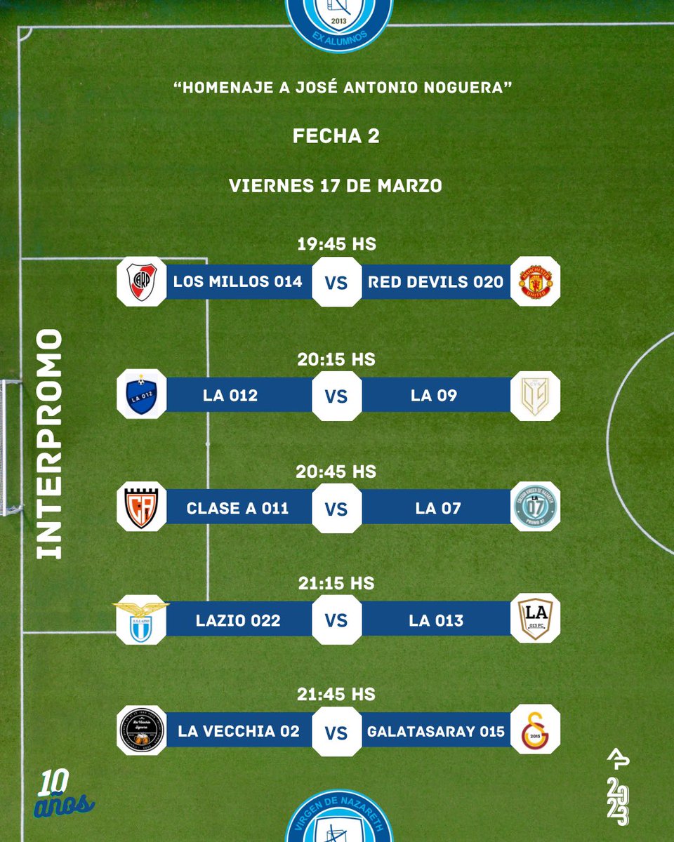 ExaNazareth's tweet photo. Mañana continuamos con 5 partidos #Interpromo #Apertura2023 #10años ✨⚽️ https://t.co/IRhXrh7YjC