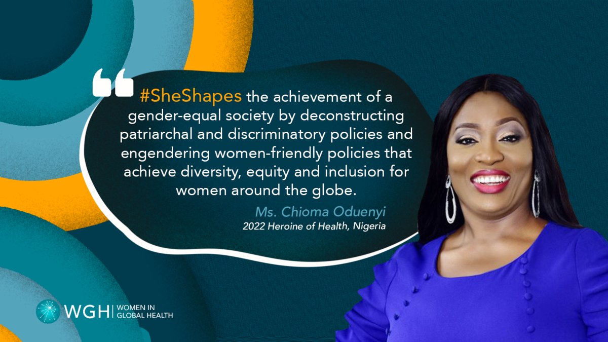 The women shaping health are often the same women being denied equal leadership opportunities. Hear from Jhpiego's @chiomaoduenyi1 and #SheShapes Heroine!