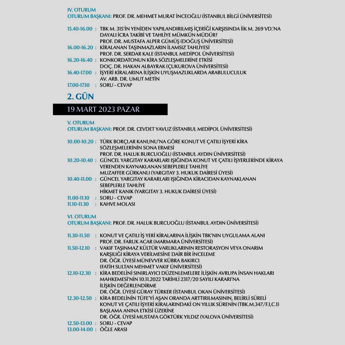 istbarosu's tweet photo. İstanbul Barosu ve Medipol Üniversitesi Hukuk Fakültesi’nce düzenlenen “Türk Kira Hukukunda Güncel Gelişmeler” sempozyumu, 18-19 Mart 2023 saat 10.00-17.00’de  Medipol Üniversitesi Kavacık Güney Yerleşkesi Konferans Salonu’nda yapılacaktır. #kirahukuku 
https://t.co/DZQajKliSS https://t.co/Hf07m9TC3B