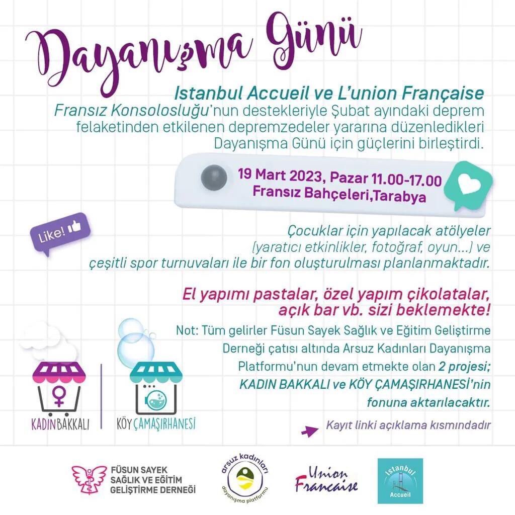 katılır mısınız? 🤗 Elden ele yayalım lütfen, çorbada tuzumuz olsun..🤍 <a href="/arsuzkadinlari/">Arsuz Kadınları</a>