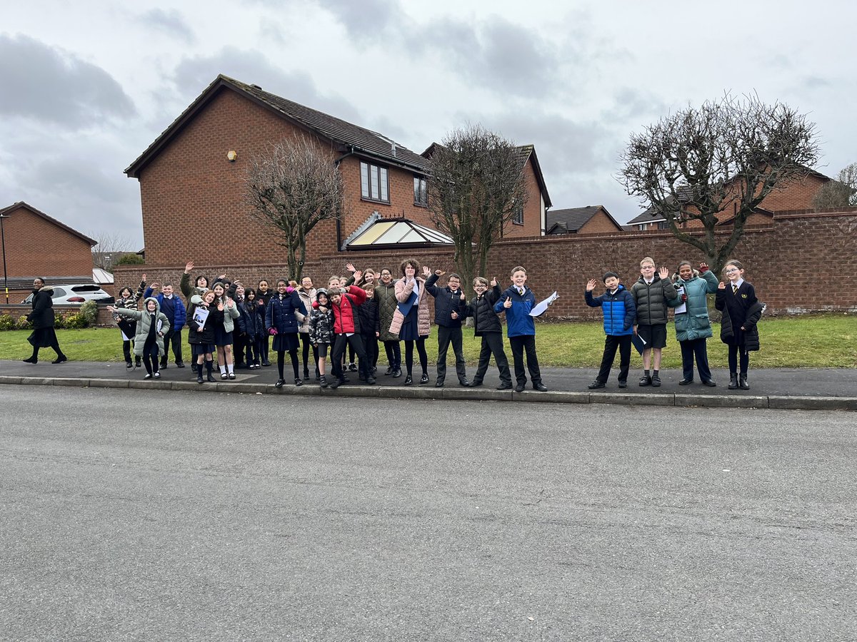 Class 11 on their way to Walmley ready for their geography fieldwork