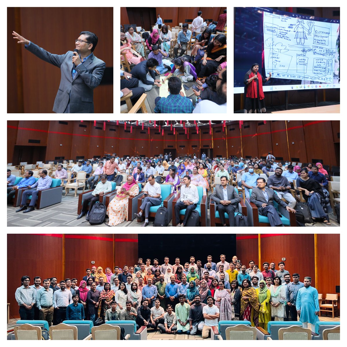 a2i_bd's tweet photo. An #InnovationAdda organized by @a2i_bd officers and staff, which engaged in innovative #idea_generation, #group_work, #in_depth_discussions & #presentations on the four main components of Smart Bangladesh.
Collaboration sparks creativity...!
#SmartBangladesh #InnovationAdda https://t.co/qeQAvmoVwq