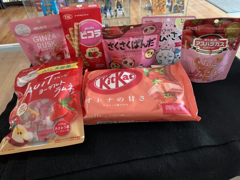 animewoodstock's tweet photo. Strawberry fair time! That's the one time each year we get a big shipment of strawberry goodness from our importer! Check out this year's selections: some past favorites and some new snacks to try!!
Currently available in store. Within a few days I hope to have them online too. https://t.co/nEG5DgBDpX