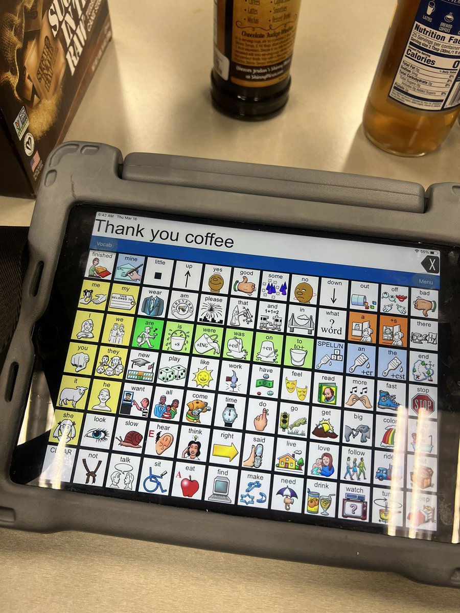 Enjoying Coffee Cart at Robey.  Expert Barista in training. #aac #slppeeps @DrLindaWatkins <a href="/ToddAHawks/">Todd Hawks</a> <a href="/mrs_maschino/">Hannah Maschino</a>