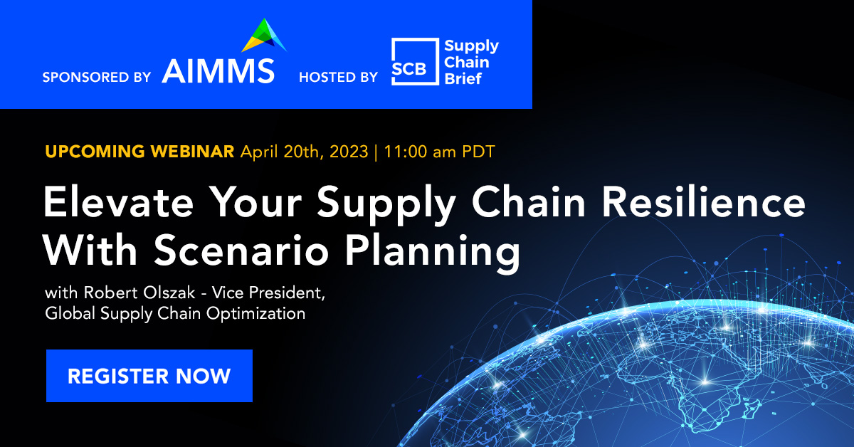 AIMMS (@aimms) on Twitter photo Join Robert Olszak, Vice President Global Supply Chain Optimization at RGP on 20th April at 11:00 am PDT. Hosted by <a href="/scbrief/">Supply Chain Brief</a>
Register for the webinar now 👇
supplychainbrief.com/frs/23005065/e… Join Robert Olszak, Vice President Global Supply Chain Optimization at RGP on 20th April at 11:00 am PDT. Hosted by <a href="/scbrief/">Supply Chain Brief</a>
Register for the webinar now 👇
supplychainbrief.com/frs/23005065/e…
