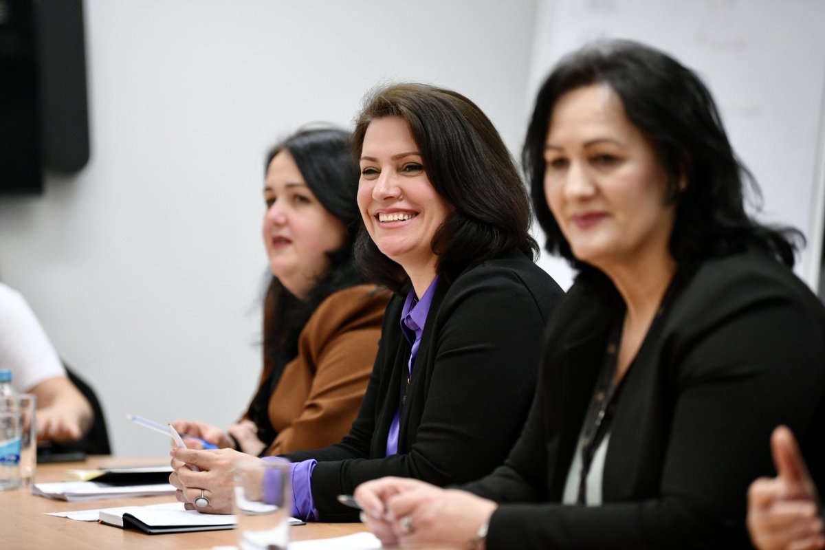 UNFPABiH's tweet photo. Conflicts impact societies for decades after hostilities -  women bear brunt of accumulated trauma &amp; stigma. Together w/ @UKinKosovo we're hosting exchange of experts from #CRSV Commissions from Sarajevo &amp; Pristina to improve support for survivors #SouthSouthCooperation #EndSVC https://t.co/VvslmssStj