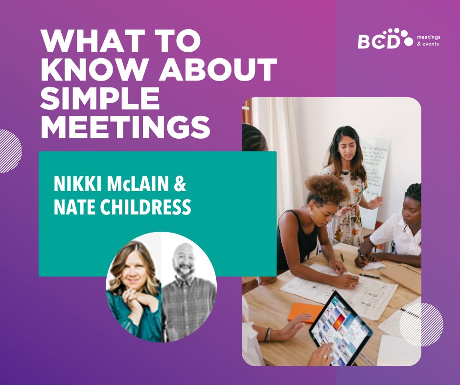 There's been a shift in client needs in recent years: organizations are in need of support for one-day meetings with fewer than 50 attendees. Nikki McLain & Nate Childress tell us about these simple meetings and what they entail. ➡ bit.ly/3yguR1M