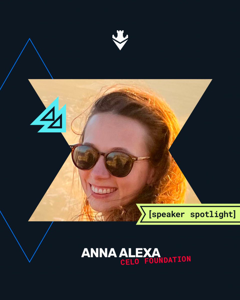 Meet our new speaker, the one and only <a href="/AnnaAlexaK/">Anna 💃</a> 

Anna is a community lead on the Dev Rel team at <a href="/CeloOrg/">Celo</a>. She's part of <a href="/metagammadelta/">MGD DAO</a>, @KERNEL0x, and <a href="/CryptoNomads_gm/">Crypto Nomads ✈️</a> and is very happy living out of a suitcase if it means traveling the world and meeting the community IRL.