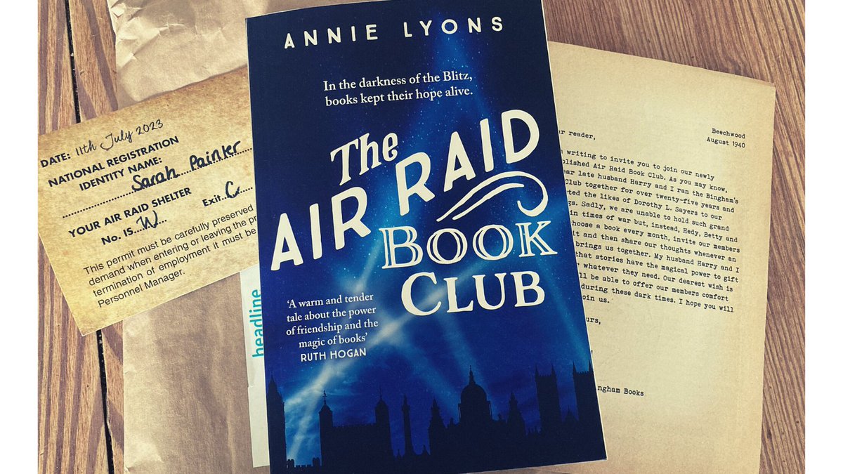 Thank you <a href="/headlinepg/">Headline Books</a> for the beautiful ARC of my friend <a href="/1AnnieLyons/">Annie Lyons</a>' forthcoming book The Air Raid Book Club (out 11th July). I adore WWII fiction and cannot wait to dive in! 😍 #BookBuzz #romance #historical #amreading