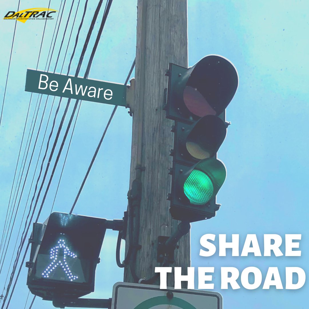 #ThumbsUpShareTheRoad 
Stay aware of your surroundings and road users to ensure safety for all.

Always provide non-verbal communication that you and other road users.
Use hand signals, nods, and your attitude to cross the road!
#ShareTheRoad #DalTRAC