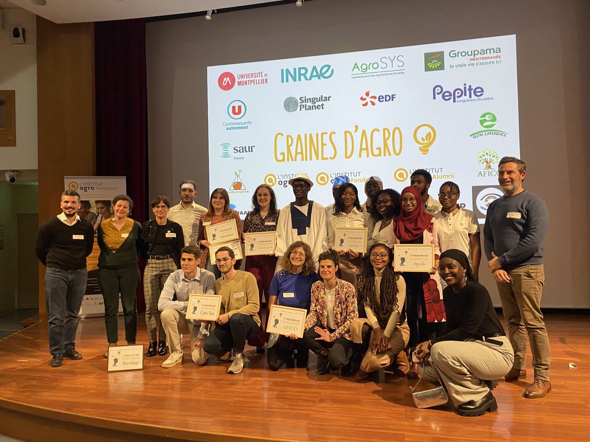 Quelle ambiance pour ce Graines d’Agro #14 qui met en lumière l'engagement en faveur de l'entrepreneuriat de l'Institut Agro et la richesse des projets des étudiants et alumni. FÉLICITATIONS aux lauréats et MERCI à nos partenaires mécènes !