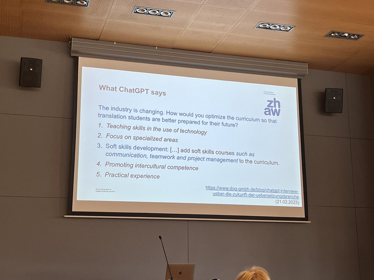 Many interesting points raised by professor Massey during today’s lecture. What exactly are soft skills in the language industry? How to teach, develop and measure them? How to stay on top of things when so many things in the industry are changing so quickly?
