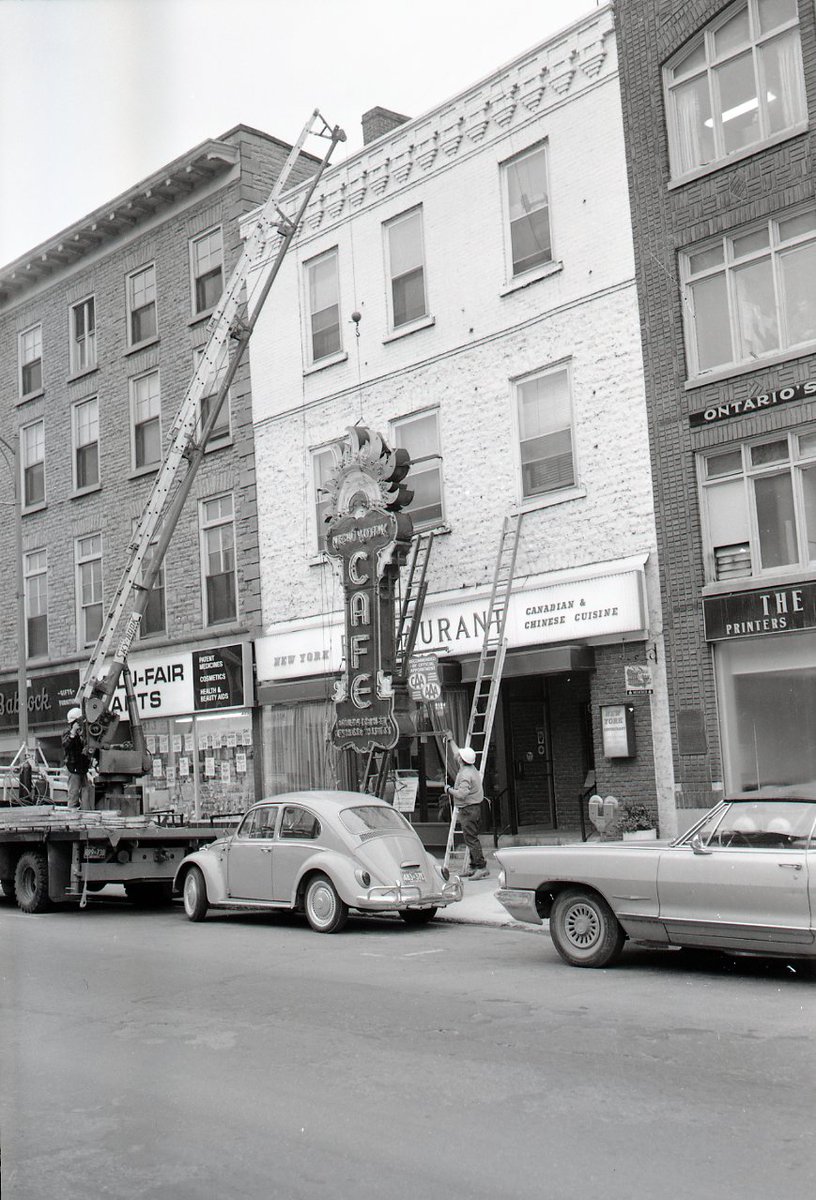 Almost 3 years ago (#OTD Mar 19 2020) the <a href="/BrockvilleMus/">Brockville Museum</a> acquired the iconic New York Restaurant sign (now on display).

This was not the first time the restaurant's neon sign had been removed. A previous sign was removed in 1971.

#TBT #MuseumsConnectON #Brockville