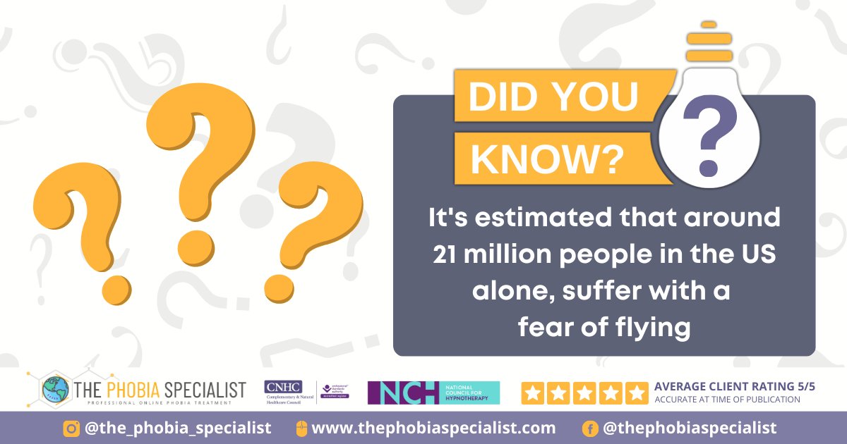 To learn more about aerophobia (fear of flying) and how it can be treated visit thephobiaspecialist.com

#phobiatreatment #aerophobia #fearofflying #phobias #anxietyrelief #anxiety #flyingphobia #thephobiaspecialist #hypnosis #hypnotherapy