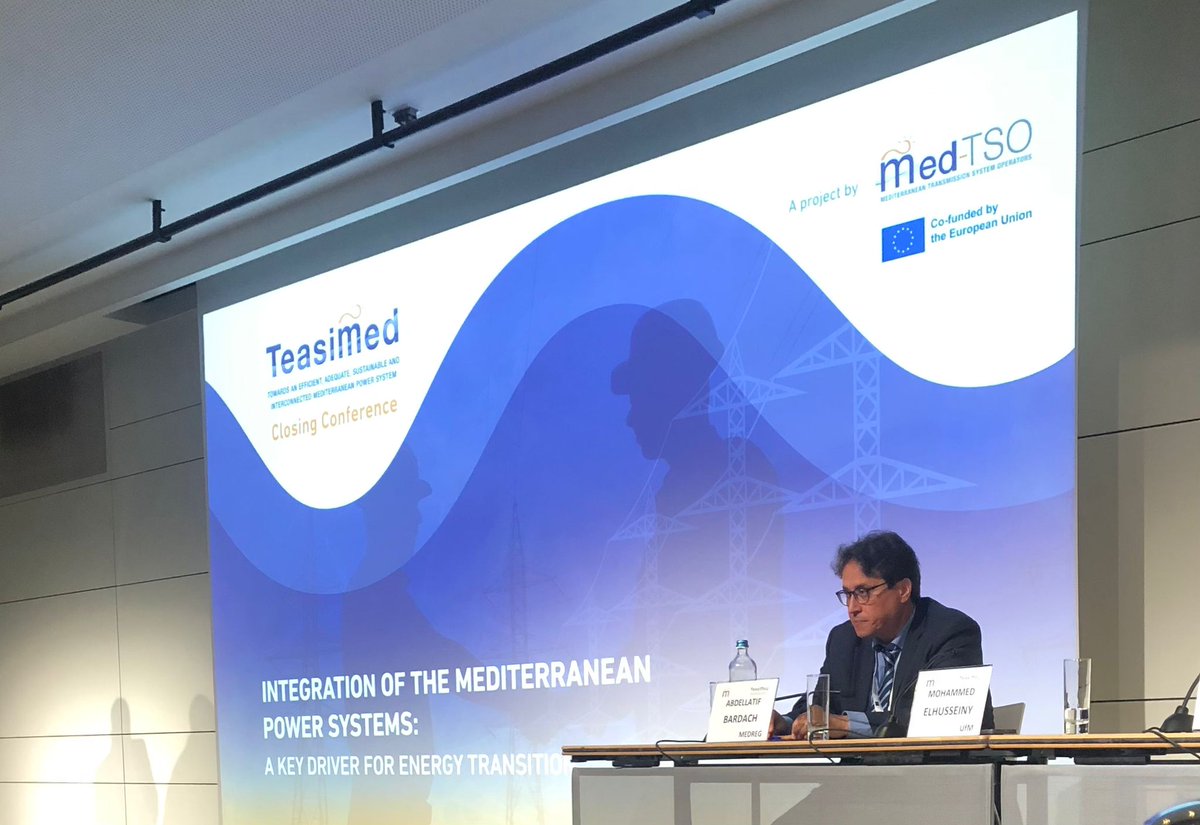 Medreg_energy's tweet photo. Busy day in Brussels yesterday! MEDREG President Bardach contributed to the @med_tso #TEASIMED closing event and met with #DGENER and #DGNEAR representatives to elaborate on the new three-year Grant Contract. https://t.co/N1nSzVGqIE