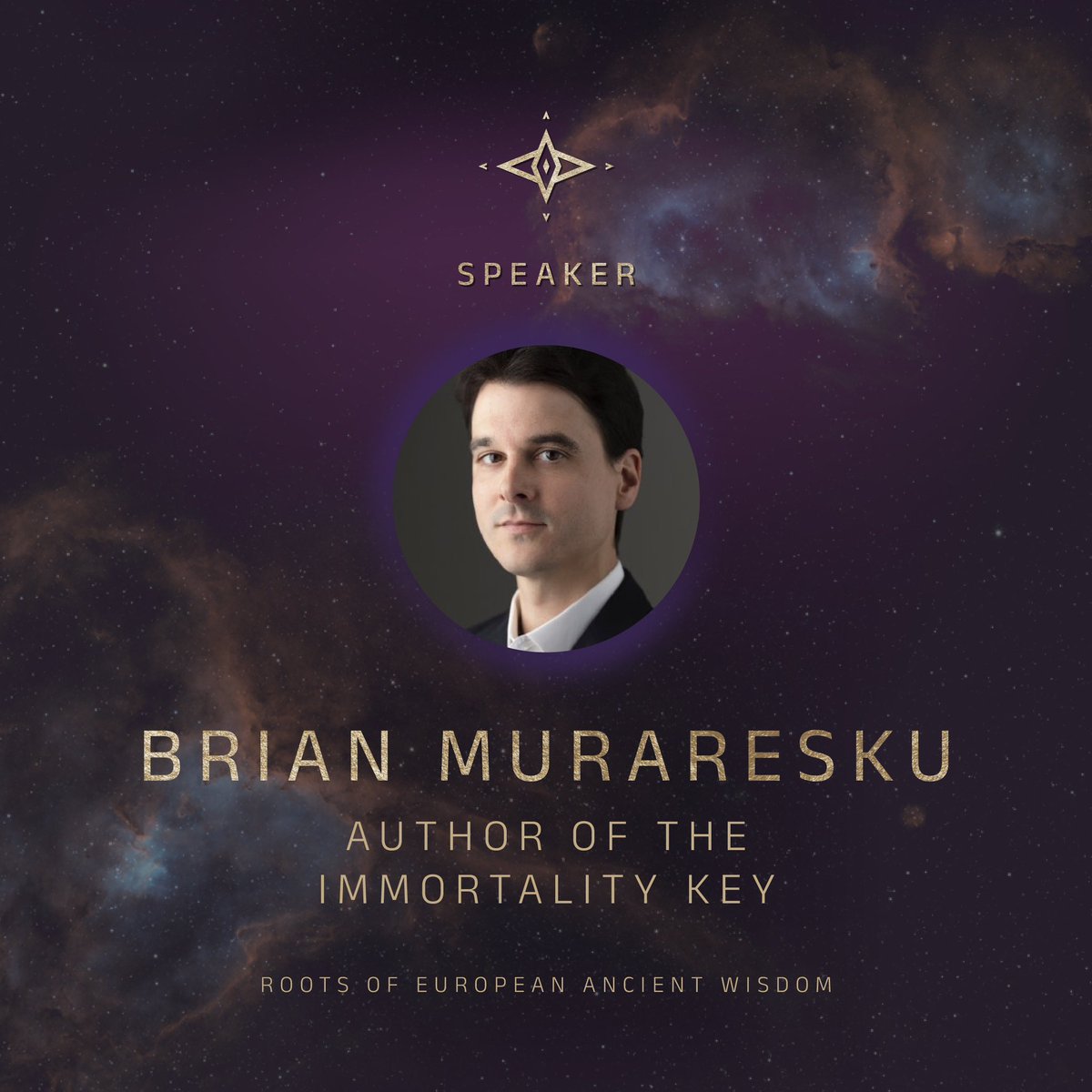 Honored to host this year renowned author of #TheImmortalityKey: The Secret History of the Religion with No Name, a New York Times bestseller, <a href="/BrianMuraresku/">Brian C. Muraresku</a> !