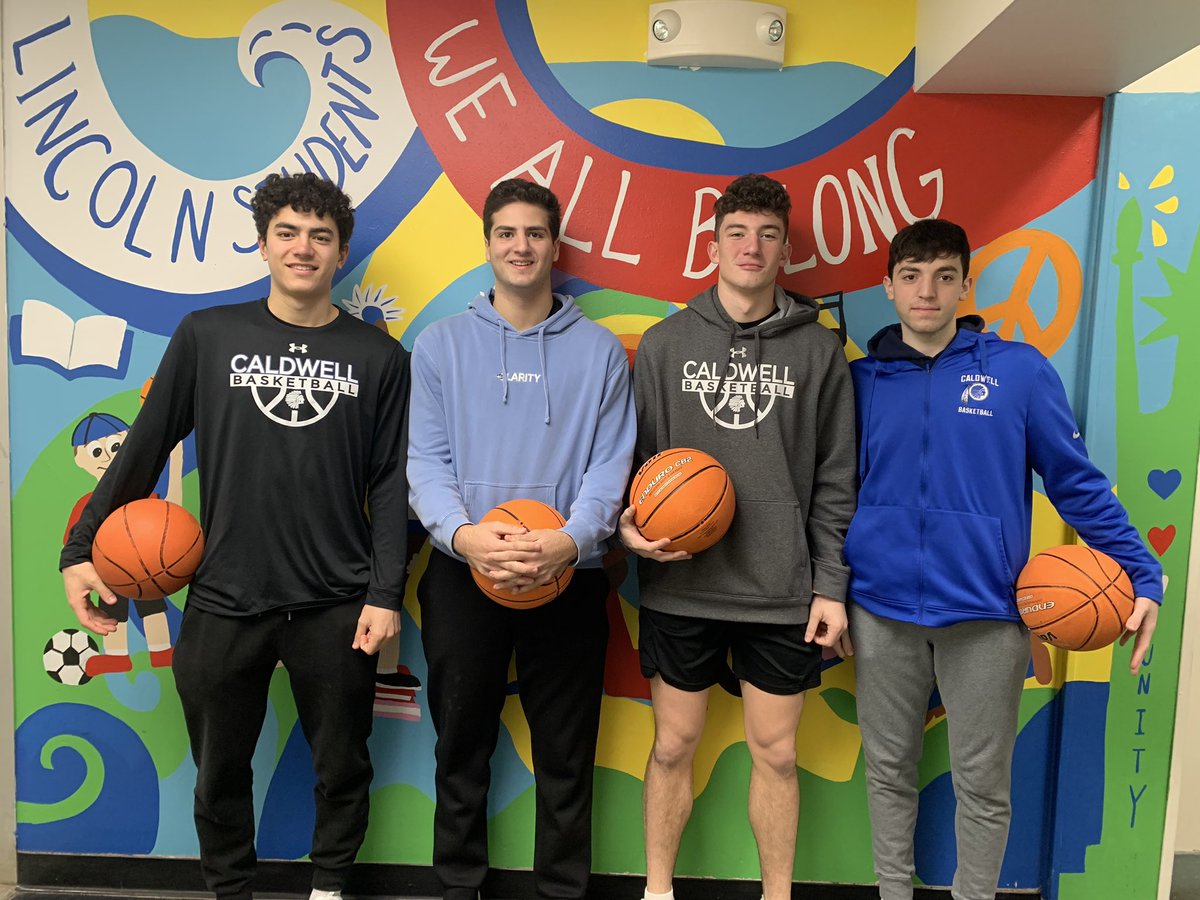 Surprise visitors came to school today! Thanks to JCHS 🏀 champs Ray, Luke, Lorenzo, and Ryan for taking time to chat with every Lincoln student on our annual March Madness Day! I am humbled and proud of the CWC community! <a href="/CWCJCHS/">JCHS</a> <a href="/jchsboyshoops/">CaldwellBoysBasketball</a>