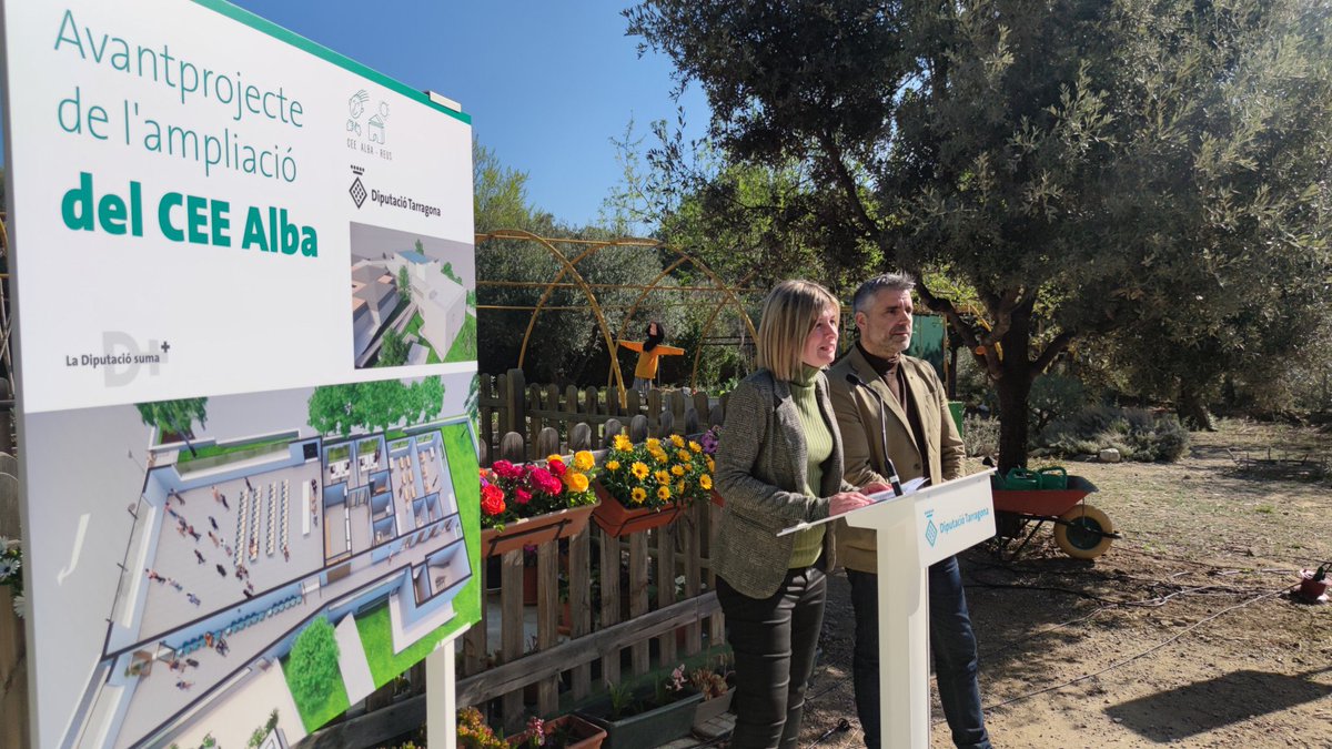 nllaurado's tweet photo. Avui, hem anunciat l’ampliació del #CEEAlba de la @Dipta_cat. Així, donem resposta a les demandes de l’equip docent, les famílies i el conjunt de la comunitat educativa, per disposar d’instal·lacions més àmplies i d’acord a les noves necessitats educatives. https://t.co/81PjpHgY47