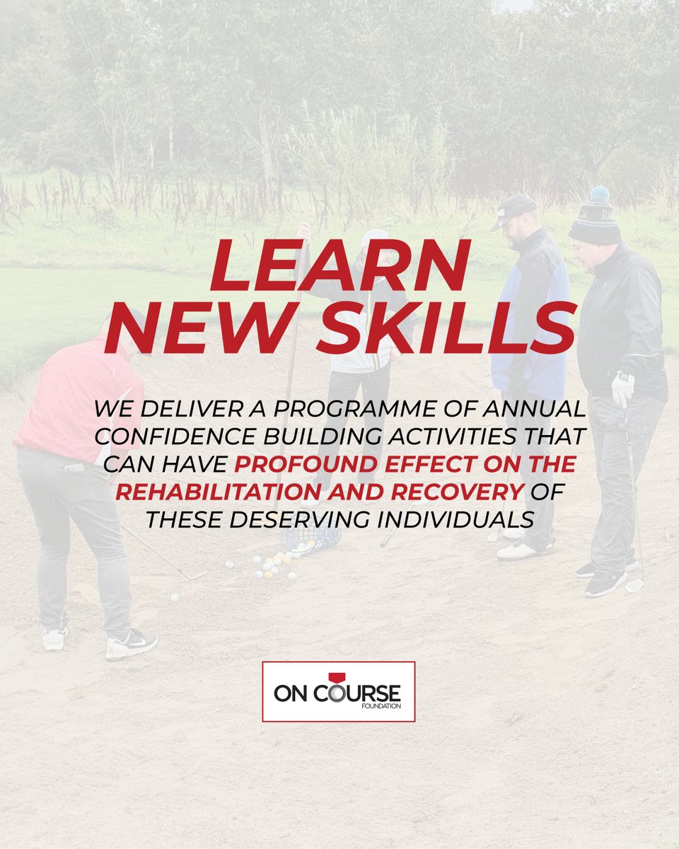 OnCourseCharity's tweet photo. Become a member of OCF today and start your journey today! Click here https://t.co/s63sth3eQi and get in touch.#oncoursefoundation #ocf #benefits #joinusnow #joinnow #recoverythroughgolf https://t.co/WoYdAioRpV