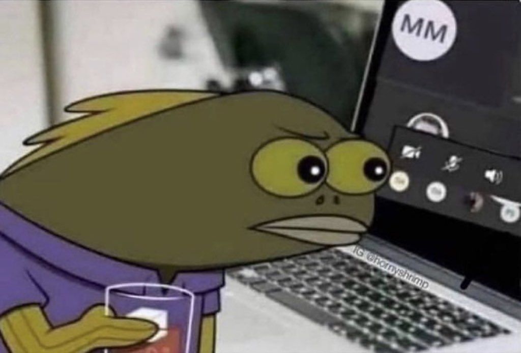 Bigqadi's tweet image. My paranoid ass checking if I’m still muted :