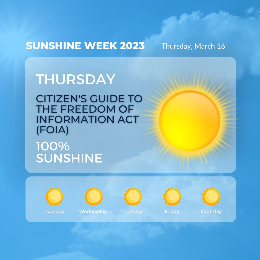 OversightDems's tweet photo. 🌞In honor of #SunshineWeek2023, RM @RepRaskin released a step-by-step citizen’s guide to the Freedom of Information Act (#FOIA) and issued a statement on the need for increased transparency in government: https://t.co/eTuhy4H61T https://t.co/5zyfwRdR91