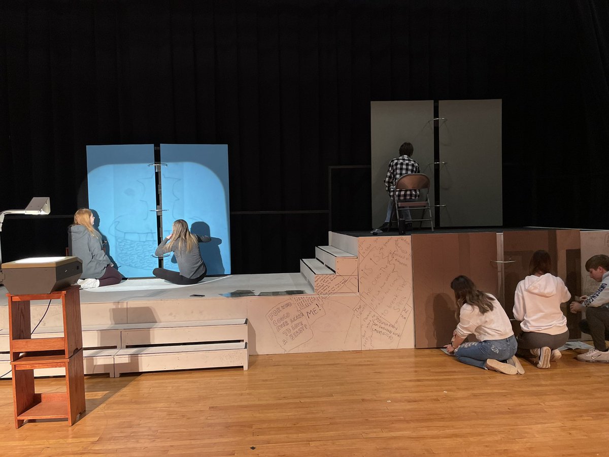 Art students are hard at work painting the set for next week’s production of Beauty &amp; the Beast! 🥀
<a href="/MV_Knights/">Moshannon Valley SD</a>