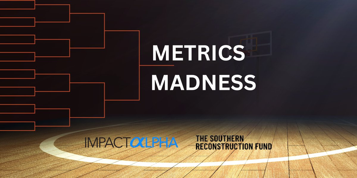 ImpactAlpha (@impactalpha) on Twitter photo Why should college hoops fans have all the fun?
<a href="/ImpactAlpha/">ImpactAlpha</a>, in partnership with the Southern Reconstruction Fund’s FundOne, has kicked off a tournament to interrogate the range of #metrics for guiding investment strategies for bridging racial #wealthgaps. Why should college hoops fans have all the fun?
<a href="/ImpactAlpha/">ImpactAlpha</a>, in partnership with the Southern Reconstruction Fund’s FundOne, has kicked off a tournament to interrogate the range of #metrics for guiding investment strategies for bridging racial #wealthgaps.