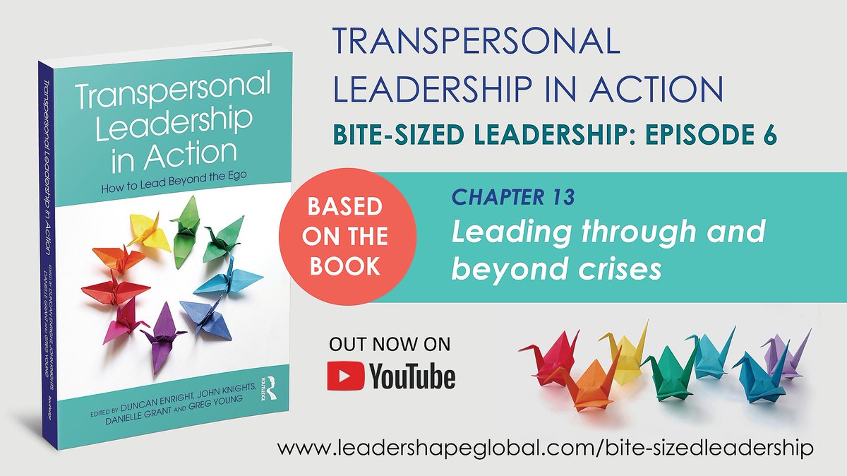 LeaderShapeUK's tweet image. Effective crisis leadership requires a blend of rational, emotional, and spiritual intelligence. Want to cultivate these qualities? Watch Episode 6 of 'Transpersonal #Leadership in Action: Bite-sized leadership' for expert insights: bit.ly/3IgiR54

#bitesizedleadership