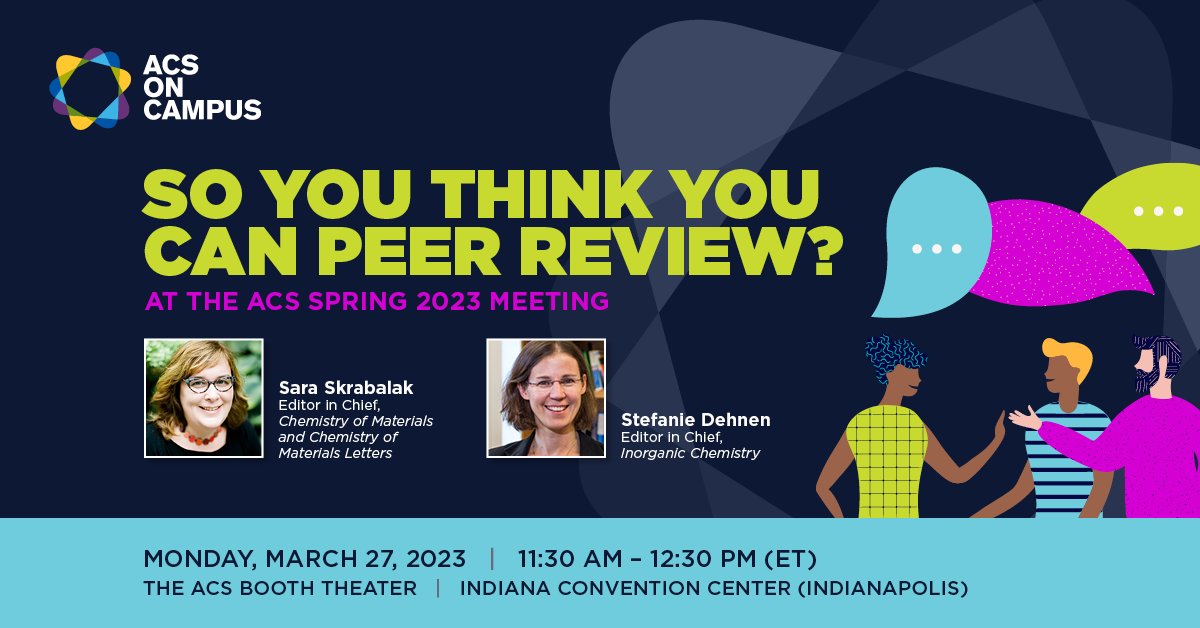 American Chemical Society (@amerchemsociety) on Twitter photo Take a break at #ACSSpring2023 & join <a href="/ACSonC/">ACS on Campus</a> for a professional development session in the ACS booth. Let us know you are attending this interactive session & you will be entered to win swag! fal.cn/3wD74 #ACSoffCampus Take a break at #ACSSpring2023 & join <a href="/ACSonC/">ACS on Campus</a> for a professional development session in the ACS booth. Let us know you are attending this interactive session & you will be entered to win swag! fal.cn/3wD74 #ACSoffCampus