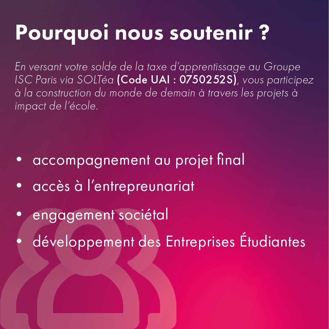 Ce qu'il faut savoir sur les nouvelles modalités de versement de  la taxe d'apprentissage 2023. 👇

✅ Nouvelle plateforme de répartition SOLTéa

✅ Calendrier de versement

👉 iscparis.com/actualite/taxe…