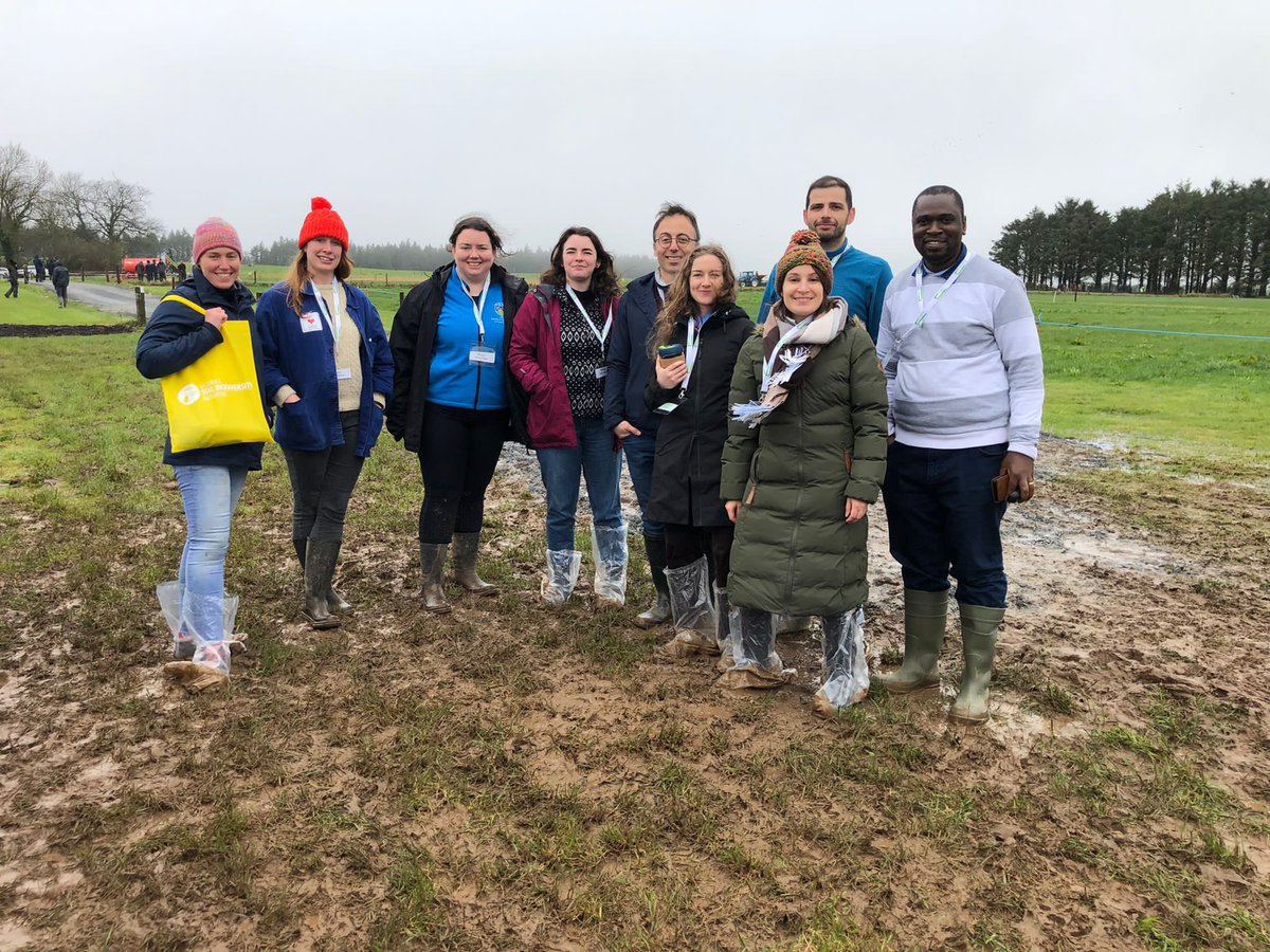 SaoirseT's tweet photo. The @ucddublin gang at @TeagascEnviron #farmingforsoilhealth event #roots #worms #nematodes #microbes #biostimulants #multispecies @theGSBI #GSB2023 https://t.co/qEyS5r2RiF