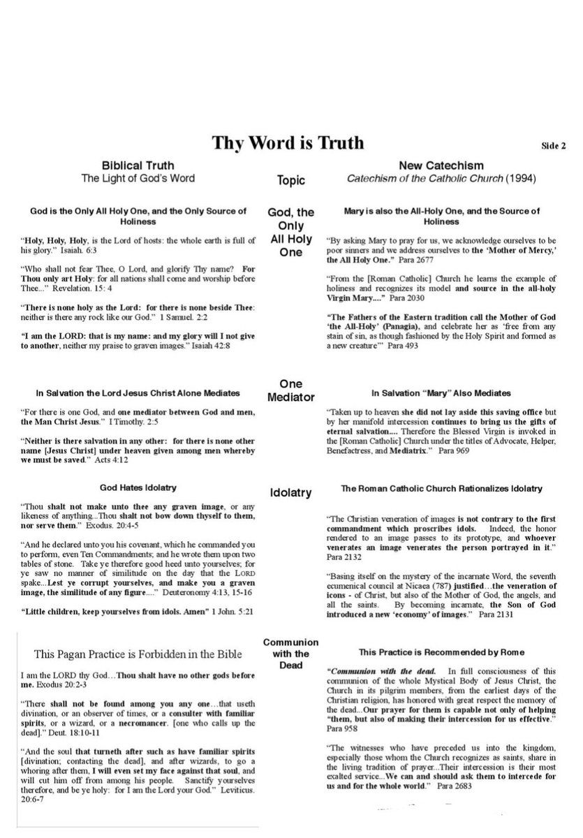 TrustJesusAlone's tweet photo. Truth will be found nowhere in the RCC’s catechism, hence we let God be true and every man a liar.🚩 NO PURGATORY 
Hebrews 9:27 KJV 

And as it is appointed unto men once to die, but after this the judgment: #RomanCatholicTwitter #CatholicTwitter #catholicrosary #CatholicHeresy https://t.co/iN65LTMDnM
