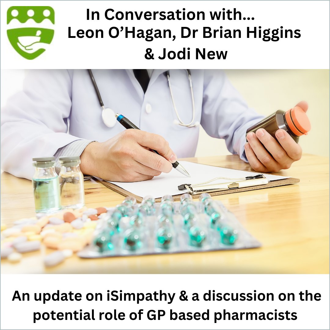 Our next webinar is on 22nd March @ 8.00pm
We will be joined by: 
Leon O'Hagan, Senior Pharmacist, iSimpathy Project
Dr Brian Higgins, GP, Galway Primary Care 
& Jodi New, Senior Clinical Pharmacist, Leeds

Register here ➡️iiop.ie/content/webina…