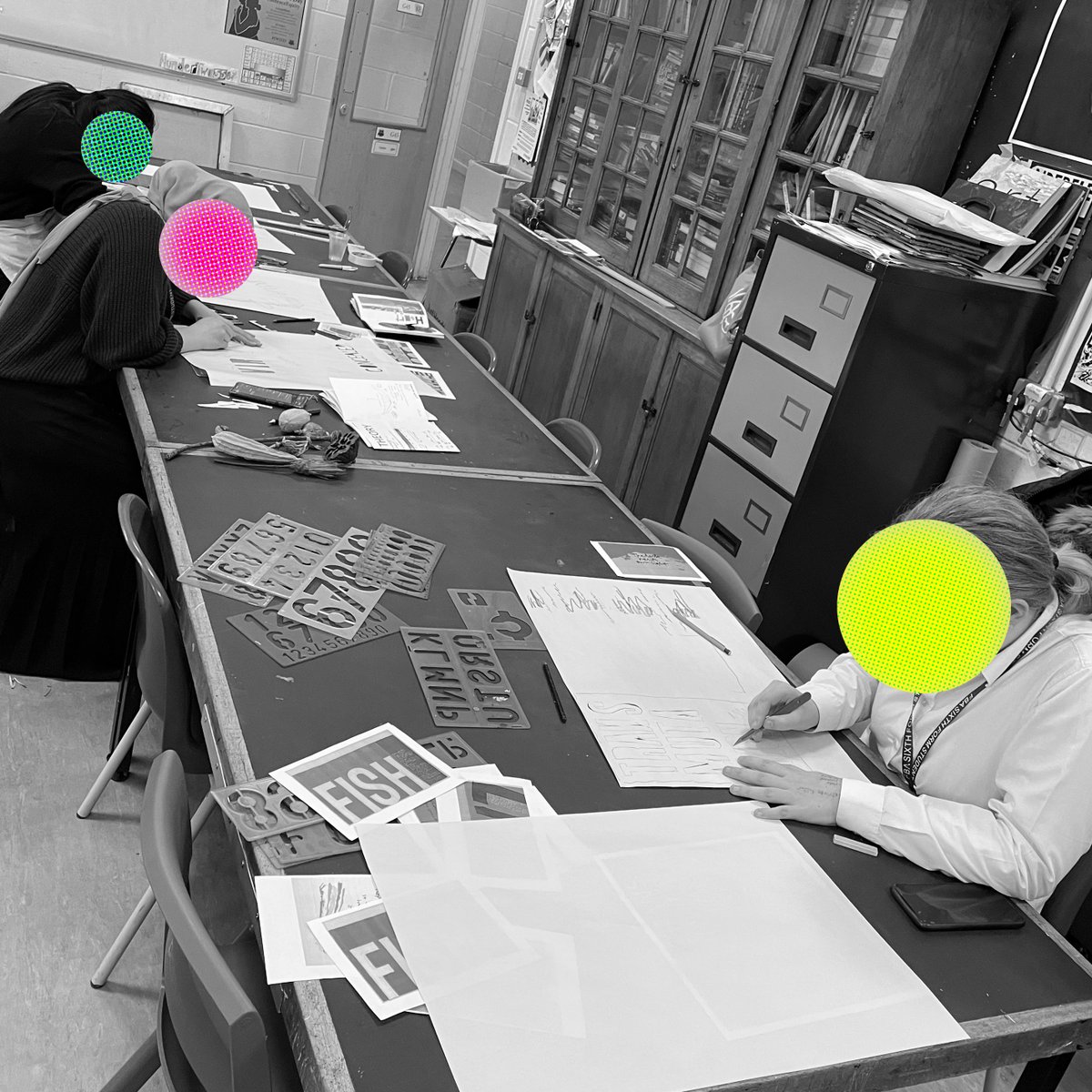 A few prints of the silkscreen workshop we ran @fba_official @FBA_Art 
Thank you to Miss Hannah Lines for having us. #artworkshops #silkscreen #silkscreenworkshop #arteducation