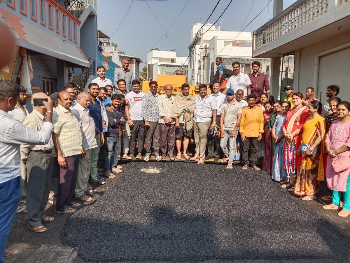 krishnabgowda's tweet image. &quot;Making our roads smoother and safer for all! Guddali Pooja done for the asphalting works at Thindlu-Kodigehalli main road and Siddalingeshwara layout, Thindlu. Met and interacted with the residents of the area on this joyful occassion.
#TeamKBG  #BetterInfrastructure #thindlu