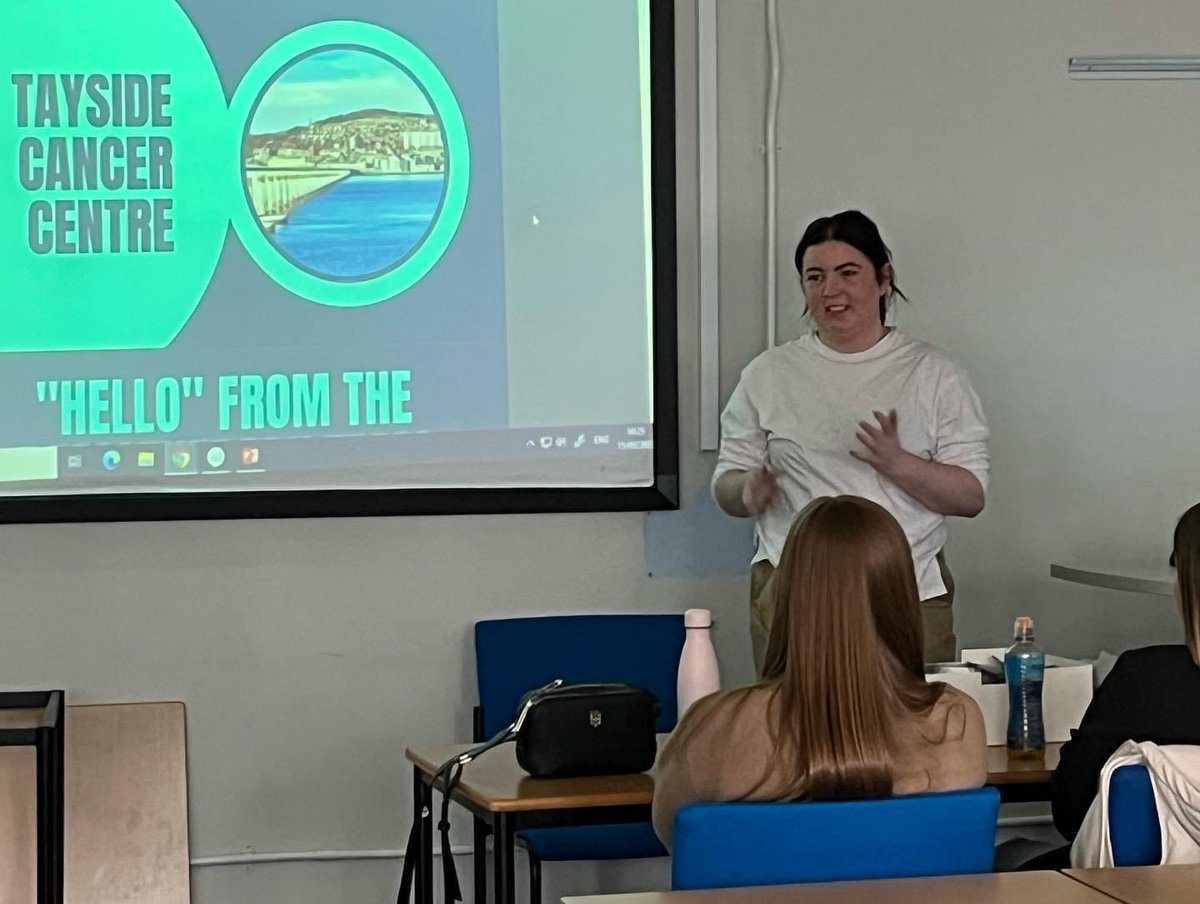 One of our radiographers, Megan, spoke with the 4th years at <a href="/GCURadiotherapy/">GCURadiotherapy and Oncology</a> about what it’s like to work in our department as a newly qualified radiographer. It was lovely catching up with some students we have seen on placement.💙 #radiotherapy #therapeuticradiographer